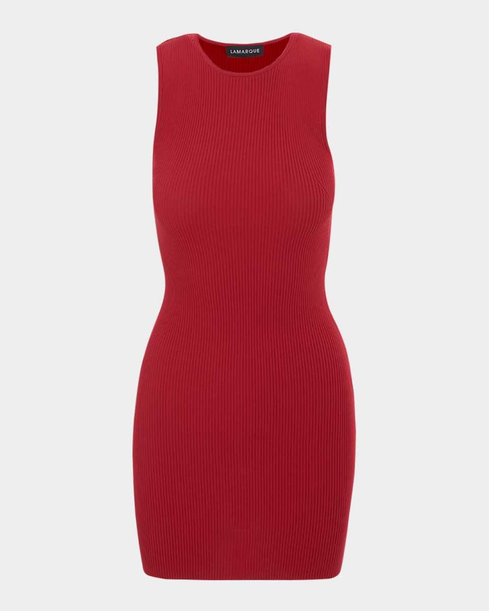 Shay Rib-Knit Mini Dress